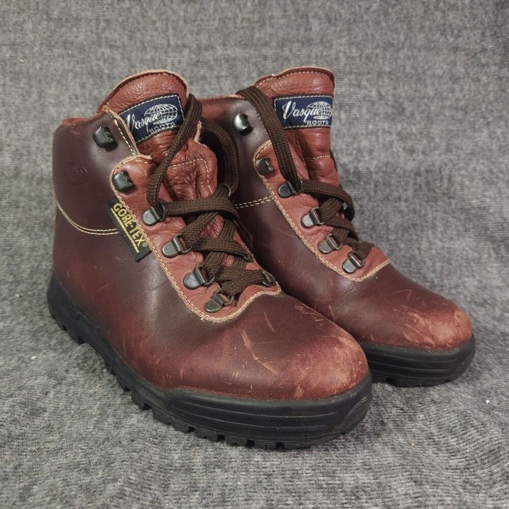 Vintage Vasque Sundowner Boots 7536 Women’s 7.5 Made In Italy Gore-Tex